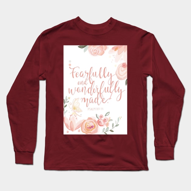 Fearfully and wonderfully made Long Sleeve T-Shirt by The Painted Katie 